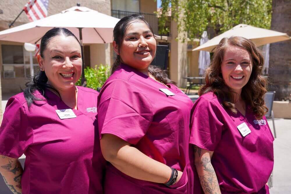 Caregivers in Scrubs